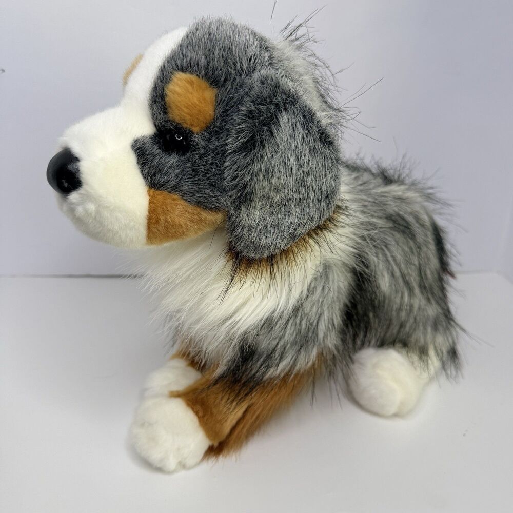 Douglas Sinclair Australian Shepherd Plush 15" Aussie Dog Realistic Animal #2019